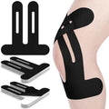 Precut Kinesiology Tape for Knees, 10 Pcs - Knee Support & Stability, Knee Pain Relief Athletic Tape - Waterproof & Elastic, Breathable Hypoallergenic Latex-Free Tape