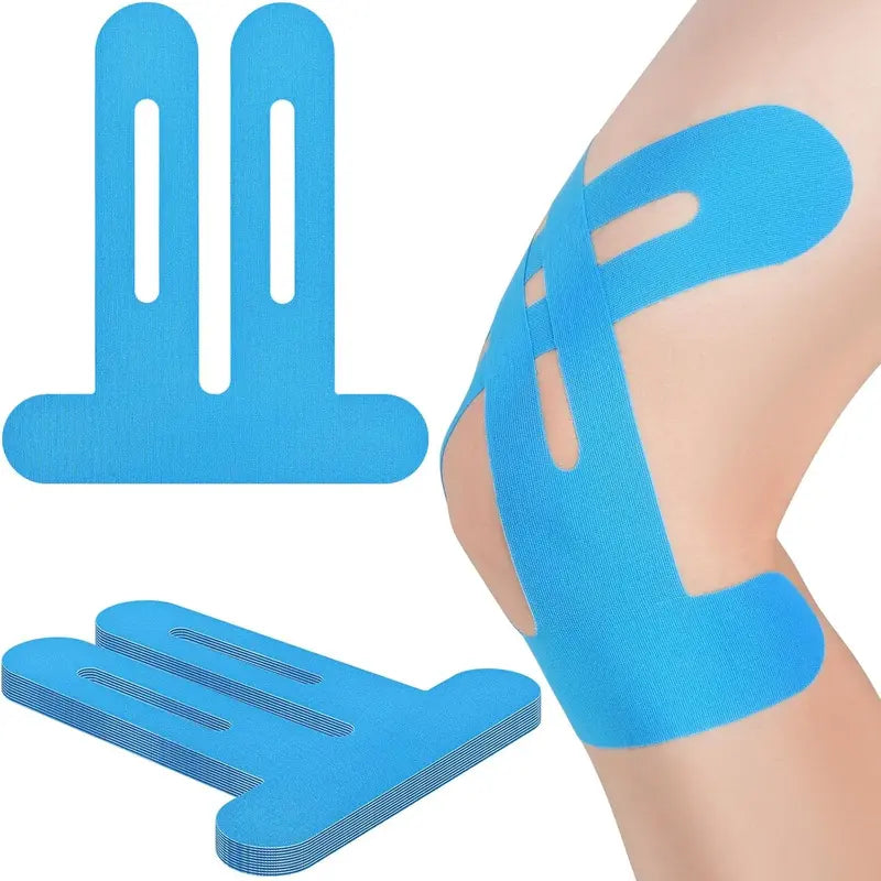 Precut Kinesiology Tape for Knees, 10 Pcs - Knee Support & Stability, Knee Pain Relief Athletic Tape - Waterproof & Elastic, Breathable Hypoallergenic Latex-Free Tape